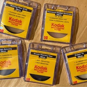 Kodak  58mm camera filters. Brand new never used